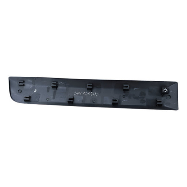Friso Porta Tras Esq Renault Sandero 2008/12 Preto