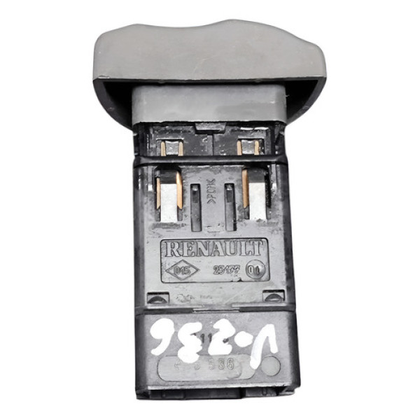 Botao Pisca Alerta Renault Scenic 1996 A 2006 435536  Preto