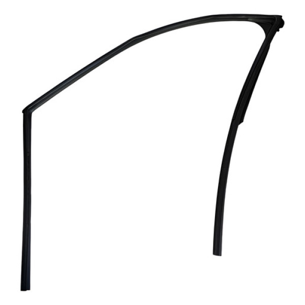 Canaleta Borracha Dianteira Esquerda Honda City 2023 2024 Preto