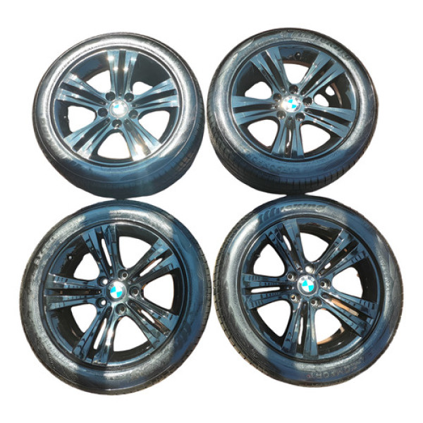 Jogo Rodas 225/50 Zr17 98w Xl Bmw 320i 2014/2016 Pneu Novo Preto