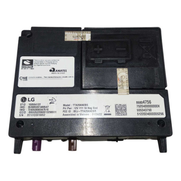 Módulo Central Sam 86804756 Gm S10 2.8 2012 2013 A 2015