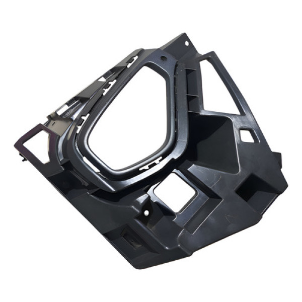 Grade Farol Milha Esquerdo 2g5853665a Vw Nivus 1.0 2021/2023 Preto Esquerdo