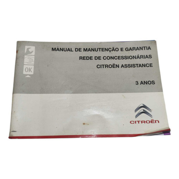 Moldura Manual Proprietário Citroen Xsara Picasso 2002/2012