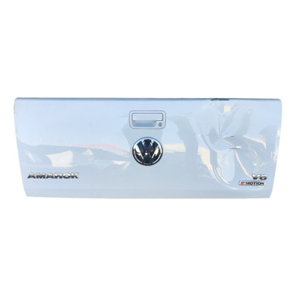 Tampa Traseira Carroceria Vw Amarok V6 2017/2019 Amassada Branca