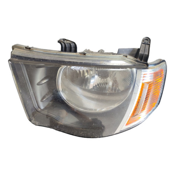 Farol Esq Mitsubishi L200 Triton 2008/11 Másc.negra Paralelo Esquerdo