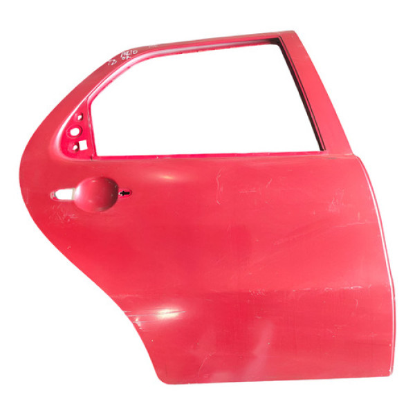 Porta Traseira Direita Fiat Palio Celebration 2007 A 2009  Traseira Direita Vermelho