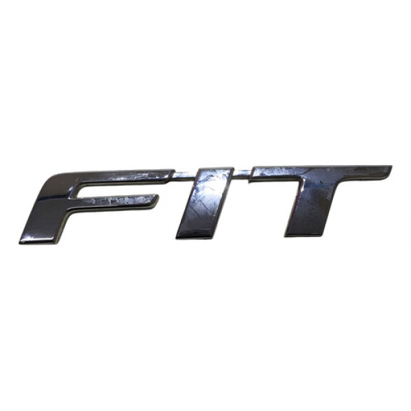 Emblema Traseiro Honda Fit 1.5 2015 2016 A 2018 Prata