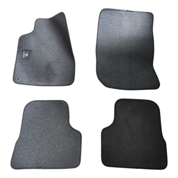 Jogo Tapete Completo Peugeot 208 1.6 2020 2021 2022 2023 Preto