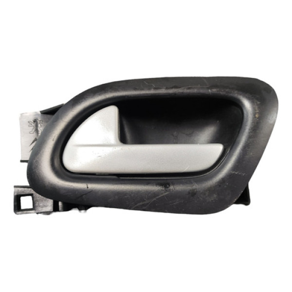 Maçaneta Interna Traseira Esq Citroen Aircross 2015 2016 17 Prata Traseira