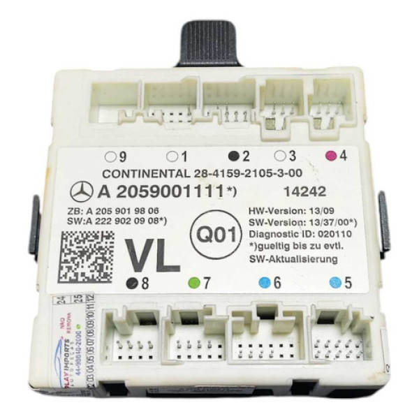 Módulo Porta Dianteira Esq Mercedes C180 15/18 A2059001111