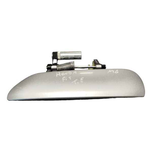 Maçaneta Externa Traseira Esquerda  Honda Fit 2009 / 2013 Prata Traseira