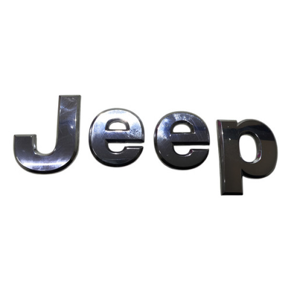 Emblema Traseiro Jeep Renegade 2016 2017 2018 A 2021 Branco
