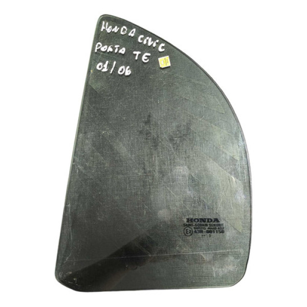 Vidro Fixo Traseiro Esquerdo Honda Civic 2001 A 2006