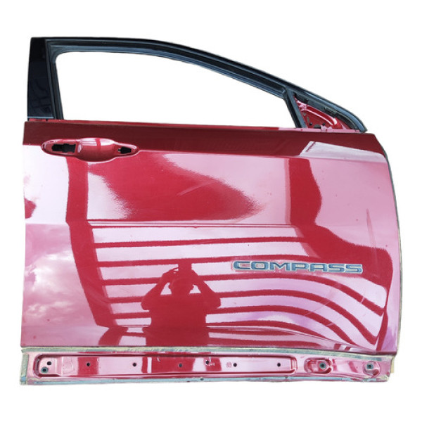 Porta Dianteira Direita Jeep Compass 2018 2019 2020 Vinho Dianteira Direita Vinho