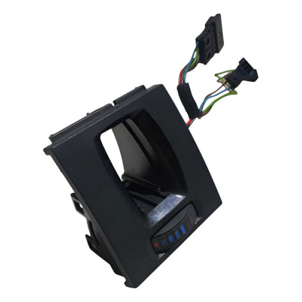 Moldura Botao Pisca Alerta 9710260 Bmw 320i 2.0 2013 A 2015 Preto