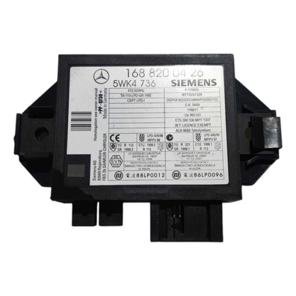 Módulo Imobilizador 1688200426 Mercedes A190 1999 A 2005