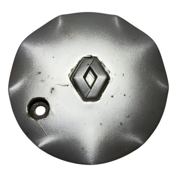 Calota Central Roda Renault Megane 2008 A 2011 Detalhe Prata