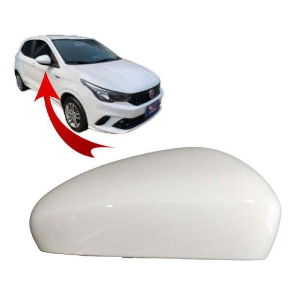 Capa Retrovisor Direito Fiat Argo Cronos Branco Liso Branco