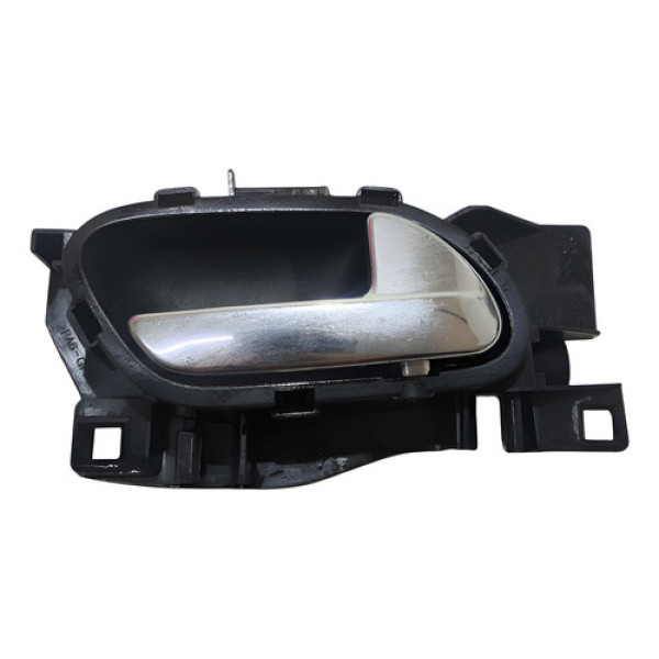 Maçaneta Int Dianteira Direita Citroen C3 1.5 2014 A 2016 Prata Dianteira