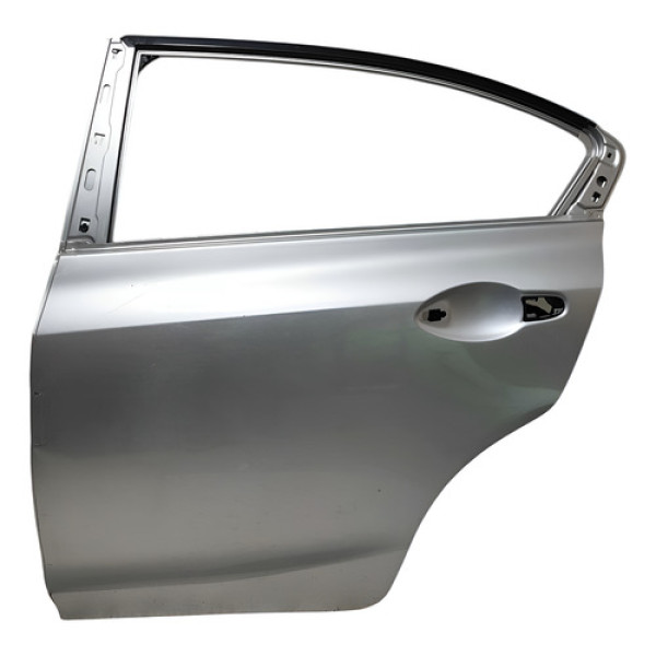 Porta Traseira Esquerda Honda Civic 1.8 2012 A 2016 Detalhe Traseira Esquerda Prata