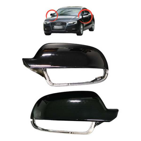 Par Capa Audi A5 2011 2012 2013 2015 Black Piano  Preto