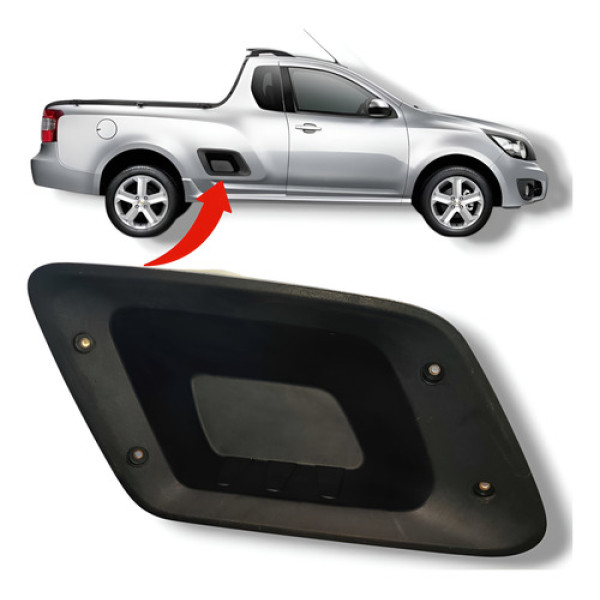 Pisante Tras Direito 94722202 Chevrolet Montana 2011 A 2015 Preto