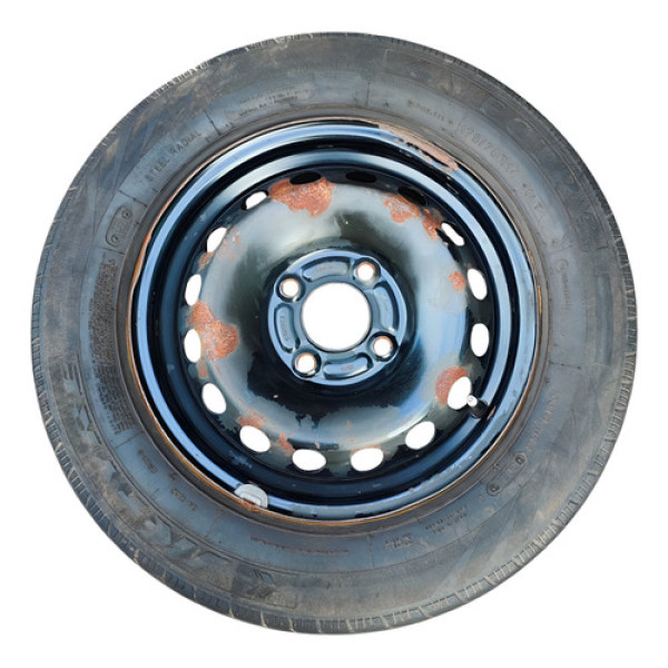 Roda Aro 14 C/pneu 175/70r14 Roda Ford Ka 2018 A 2020  Preto
