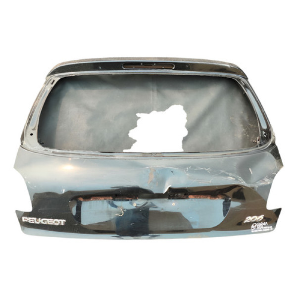 Tampa Traseira Porta Malas Peugeot 206 2006 2007 08. Detalhe Preto