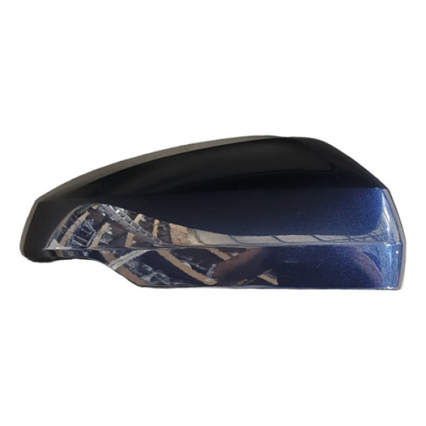 Capa Retrovisor Lado Direito Volkswagen Polo Azul 2015 2016 Azul