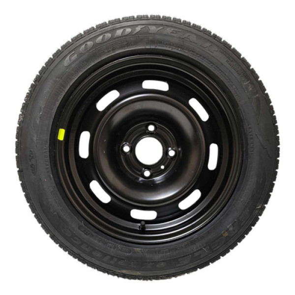 Roda Estepe Aro 15 4x100 Peugeot 1.6 208 2020 2021 2022/2024 Preto