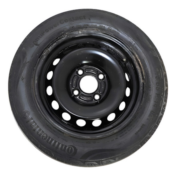 Roda Aro 14 4x100 C/pneu Ford Ka 2015 A 2019 512jx14x375 Preto