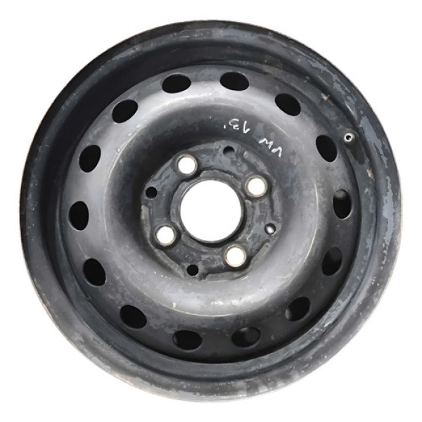 Roda Ferro Aro 14 4x100 Volkswagen Gol G3 1999 2001 A 2005 Preto